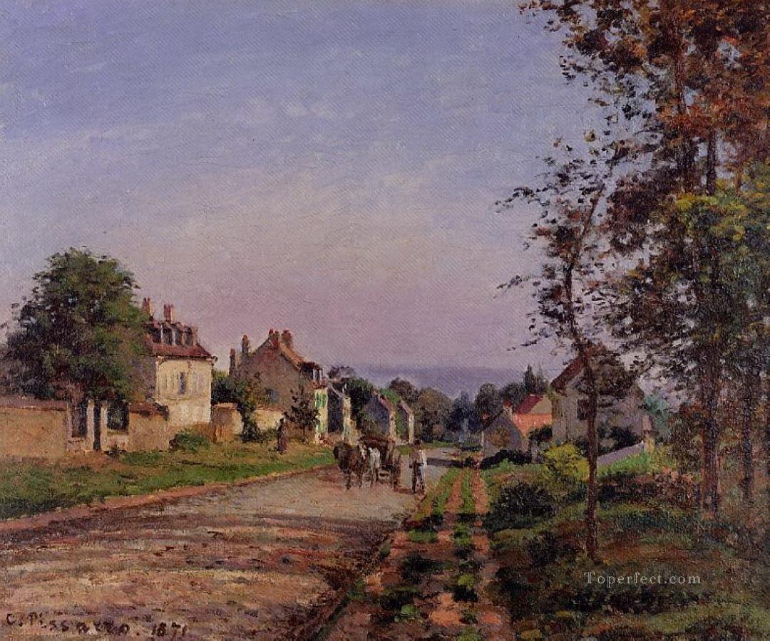 outskirts of louveciennes 1871 Camille Pissarro Oil Paintings
